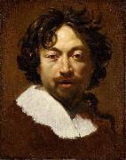 Simon Vouet Self portrait oil